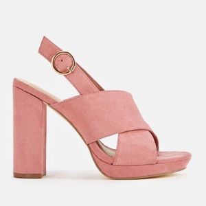 Pink high heels 8.5